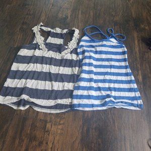 2 striped tank tops